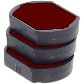 Trodat Replacement Ink Cartridge 6/46019 - Pack of 3 Color red