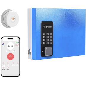 Were 16 Keys Box Box Mount Wall Wi-Fi/App Bluetooth/OTP/رمز ثابت/إلغاء قفل المفتاح ، خزانة مفتاح مع علامة مفتاح ، تخزين منظم المفتاح ، دليل إلكتروني للفئران/السماسرة/Office/Hotel Key Manage