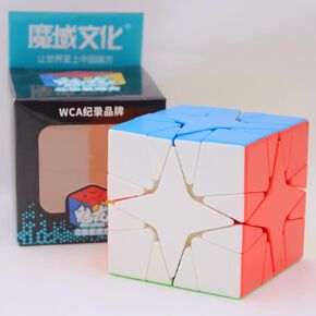 Bukefuno Moyu Meilong Polaris Speed ​​Cube (57mm) اللغز اللغز Magic Meilong Polaris Cublice Class Classe Cube Toys