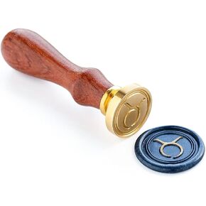 Wax Seal Stamper, VOOSEYHOME Horoscope Pisces Sign of Zodiac Stamp with Rosewood Handle Decorating on Packing Invitation Envelope Letter Sealer Card Book Parcel for Birthday Themed Party Signature in Kuwait