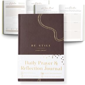 The Prayer Journal for Men and Women 2025: Daily Scriptures for Reflection, 5.5x8" Bible Study and Prayer Tracker, Christian Gift for Spiritual Growth and Devotional Journaling, Blue