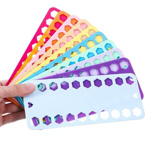 10pcs Cross Stitch Thread Organizer تطريز الحامل Needlework Needlework Card البلاستيك خياطة الخياطة سلسلة اللوحة اللوحة بطاقة الصليب الغرز مستلزمات الإبرة أداة تخزين حامل (MixColor)