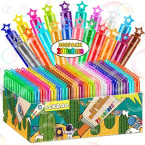 300pcs 20 ألوان صغار الفقاعات النجمة المصغرة ، مفضلات الحفلات للأطفال ، والفقاعات السائبة ، ووقت الاستحمام ، والداخلية الصيفية ، وعيد ميلاد تحت عنوان ، حفل زفاف عيد الميلاد