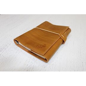 Red Team Sauce Rustic A5 Leather Binder Journal-9 × 6.5 "قابلة لإعادة الملء من 6 حلقات مع جيوب وحاملي USB-دفتر جلدي أصلي مصنوع يدويًا-متوافق مع التجوال وغيرها