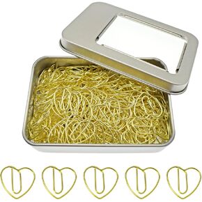 150 PCS مقاطع ورقية على شكل قلب ذهبي صغير ، ورقة دعوة زفاف مقاطع أمهات يوم الأم هدية