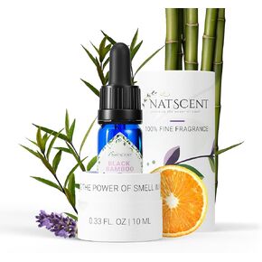 Black Bamboo Essential Oils for Diffusers for Home, Nature-derived Essential Oils, Long-Lasting & Family-Friendly Diffuser Oils Scents, Cold Air & Ultrasonic Compatible – 4oz
