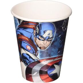 8 Marvel Epic Avengers Captain America Birthday Party 9ound Paper Cups