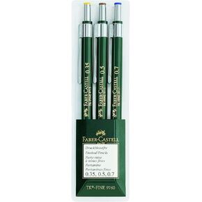Faber-Castell TK-Fine-9713 محفظة أقلام ميكانيكية من 3-0.35 ، 0.5 ، 0.7 ملم