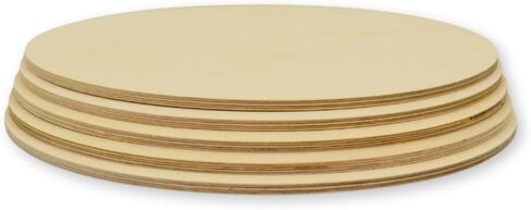 LKN ART Wood Circles - 12 Inch, 1/4 Inch Thick Unfinished Rounds (Pack of 5) for Crafts and Signs in Saudi Arabia