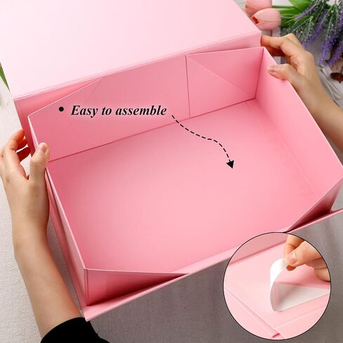 VGOODALL Luxury White Gift Box with Lid, 14x8.7x4.3inches - Magnetic Closure, Ribbon & Greeting Card for Birthdays, Graduation, Weddings in Saudi Arabia