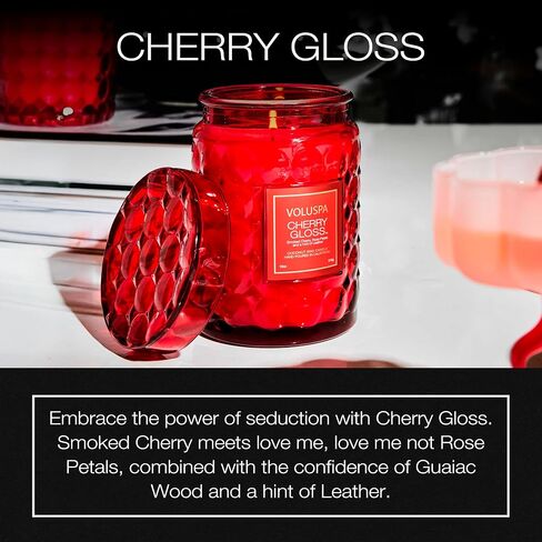 Voluspa Gilt Pomander and Hinoki Candle | 18 Oz | Large Glass Jar with Matching Glass Lid | Holiday Scent | All Natural Wicks and Coconut Wax for Clean Burning in Saudi Arabia