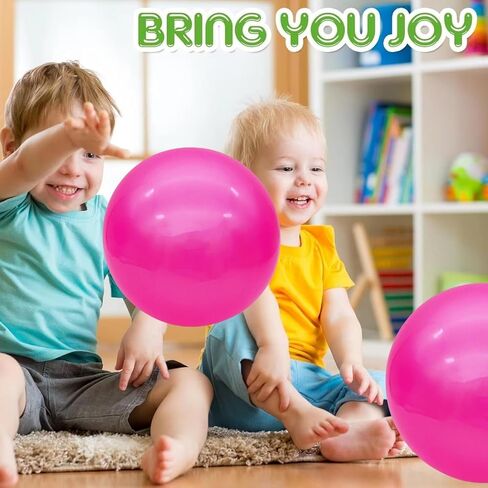 6 Pcs 6 Inch Inflatable Bouncy Balls, with 1 Hand Air Pump in Kuwait