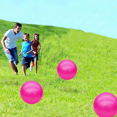 6 Pcs 6 Inch Inflatable Bouncy Balls, with 1 Hand Air Pump in Kuwait