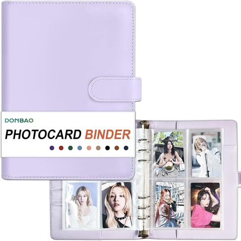 A5 Kpop Photocard Binder, 6 Ring Binder Collector’s Album with 240 Card Slots, PU Leather Cover for Organizing K-Pop, Trading Cards, Game Cards & Memorabilia (Blue) in Kuwait