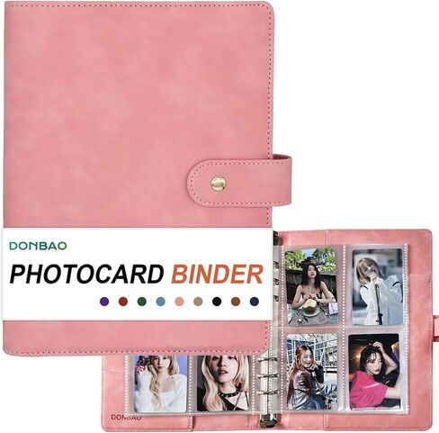 A5 Kpop Photocard Binder, 6 Ring Binder Collector’s Album with 240 Card Slots, PU Leather Cover for Organizing K-Pop, Trading Cards, Game Cards & Memorabilia (Blue) in Kuwait