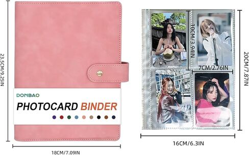 A5 Kpop Photocard Binder, 6 Ring Binder Collector’s Album with 240 Card Slots, PU Leather Cover for Organizing K-Pop, Trading Cards, Game Cards & Memorabilia (Blue) in Kuwait