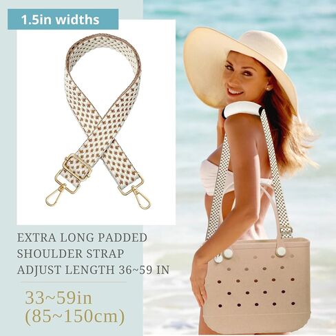 Strap Wrap for Bogg Bag Accessories, Adjustable Crossbody Shoulder Strap Wrap with Detachable Pad, For XL Medium Bog Bag in Kuwait