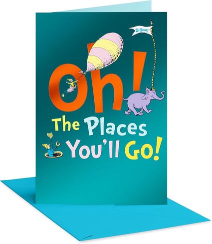 American Greetings Dr. Seuss Graduation Card (Oh The Places You'll Go) in Kuwait