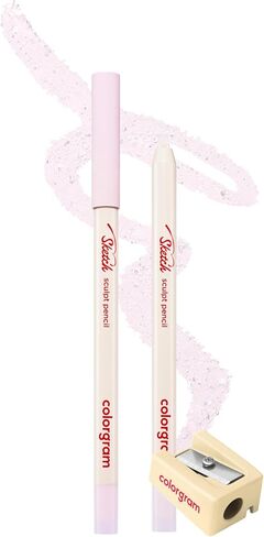 COLORGRAM SKETCH SCULPT PENCIL 03 MAUVE BROWN HB | Multi-Use Facial Drawing Pencil for Eyeliner, Overlip, Browbone, & Eyewhole Makeup | Long-Lasting, Smudge-Proof | Includes Built-in Sharpener in Kuwait