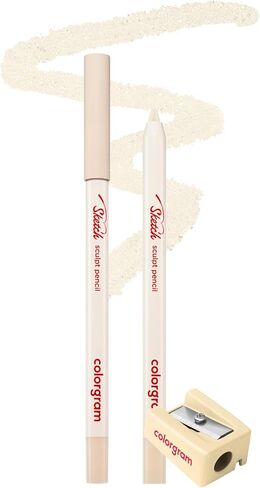 COLORGRAM SKETCH SCULPT PENCIL 03 MAUVE BROWN HB | Multi-Use Facial Drawing Pencil for Eyeliner, Overlip, Browbone, & Eyewhole Makeup | Long-Lasting, Smudge-Proof | Includes Built-in Sharpener in Kuwait