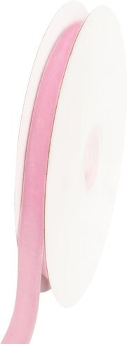 Abbaoww 10 Yards Hot Pink Velvet Ribbon 3/8 Inch Single Face Velvet Ribbon for Christmas Wreath Decoration Gift Wrapping DIY Project Bow Making (Hot Pink, 3/8 Inch) in Kuwait