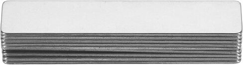 MECCANIXITY 10 Pack 2x 3/4 inch Metal Engraving Blank Stainless Steel Blank Metal Blank Tags Stamping Metal Stamping in Saudi Arabia