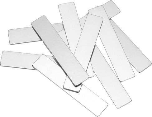 MECCANIXITY 10 Pack 2x 3/4 inch Metal Engraving Blank Stainless Steel Blank Metal Blank Tags Stamping Metal Stamping in Saudi Arabia