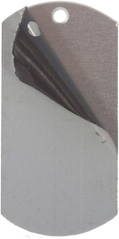 RMP Stamping Blanks, 1 Inch x 2 Inch Dog Tag with One Hole, Aluminum 0.063 Inch (14 Ga.) - 50 Pack in Saudi Arabia