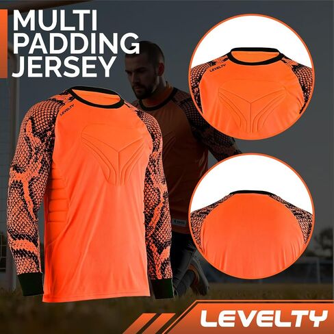 Multi Padded Goalkeeper Jersey Adult/Kids Football Shirt Long Sleeve Goalie Soccer Mens Goalkeeper Jersey in Saudi Arabia