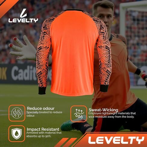 Multi Padded Goalkeeper Jersey Adult/Kids Football Shirt Long Sleeve Goalie Soccer Mens Goalkeeper Jersey in Saudi Arabia