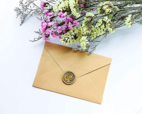 Seal Seal Stamper ، فويوسيهوم برج برج الحوت علامة على ختم البروج مع مقبض خشب الورد تزيين على تعبئة دعوة مظروف بطاقة السداد in Kuwait