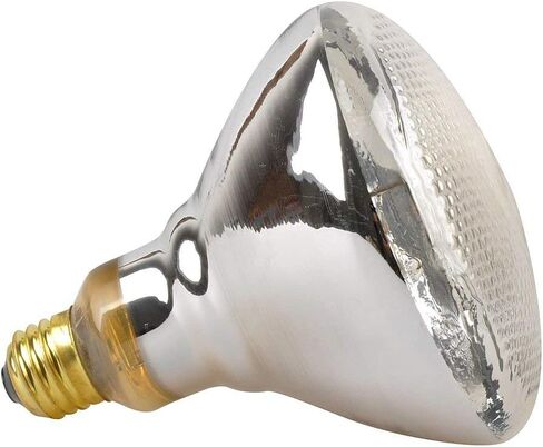 LUCKY HERP Reptile UVA UVB Mercury Vapor Bulb Lamp,Screw Thread,PAR38,100 Watt (Coated) in Kuwait