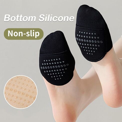 Keroius Toe Topper Liner Invisible Socks,Honeycomb Fabric Forefoot Socks Pads ,Sponge Cushion No Show Women's Half Socks in Saudi Arabia