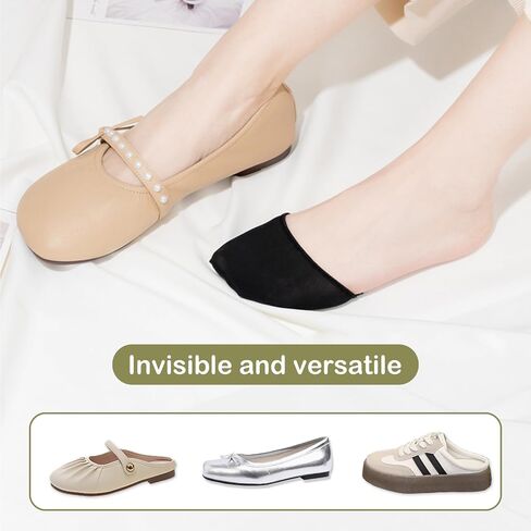 Keroius Toe Topper Liner Invisible Socks,Honeycomb Fabric Forefoot Socks Pads ,Sponge Cushion No Show Women's Half Socks in Saudi Arabia
