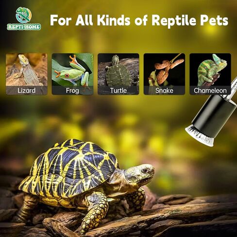Reptile Heat Lamp, UVA UVB Heat Lamp Bulbs, E26 Turtle Heat Lamp Blubs 50W 4Pack, Basking Light for Bearded Dragon, Lizard, Snake and Frog in Saudi Arabia