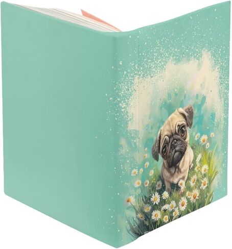 DISNIMO Book Covers for Hardcover Daisy Pug Stretchable Book Sox Book Protector for Hardcover Textbooks Cute Book Sleeve Covers for Women Kids Girls School Supplies Gift for Book Lover Green in Kuwait