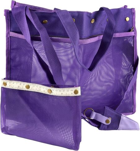 JubileeYarn Mesh Yarn Storage Tote Bag - Purple - 1 Bag in Kuwait