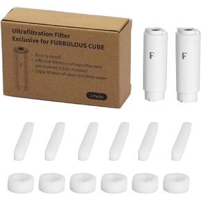 FURBULOUS Cube Ultrafiltration Filter (2 packs) + FURBULOUS Cube Sponge Filters (6 sets)
