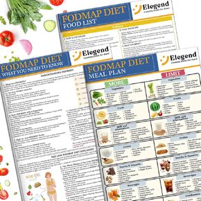الرسم البياني الأنيق fodmap ، مخطط نظام غذائي Fodmap 3pcs للمبتدئين ، قائمة بتناول نظام غذائي منخفض من الأطعمة ، كتيب خطة الوجبات الغذائية القابلة للطباعة للمبتدئين ، الأطعمة لتجنب ، وتحسين نظام الغذائي ، وإخفاء أعراض القولون العصبي ، والوصفات السهلة