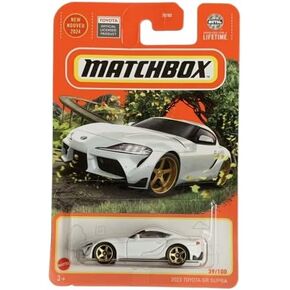 Matchbox 2023 Toyota GR Supra Diecast Vehicle, 1:64 Scale, White, 39/100
