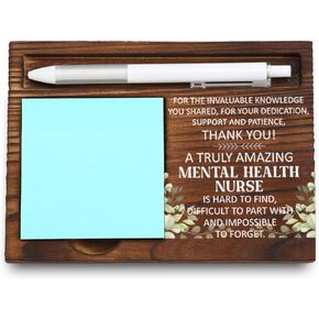 منظم مكتب NP طب الأطفال ، هدية تقدير للممرضات الممرضات للأطفال ، شكرًا لك هدية لممرضات رعاية الأطفال ، ديكور المكاتب التحفيزية ، حامل الملاحظة الخشبية ، LQQ41
