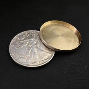 SUMAG 1pc Expanded Shell Walking Liberty Half Dollar (Head) Magic Tricks Coin Appear/Vanish Magic Accessory Close up Illusions Gimmick