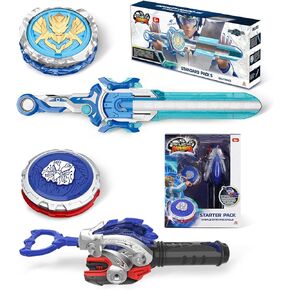 Infinity Nado Bey Contling Toys Blade Metal Brust Gyro مع قاذفة Sword Launchers String