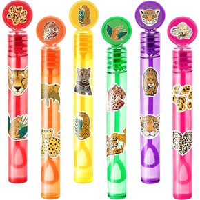24pcs صولج الفقاعات DIY مع 96 ٪ ملصقات - لحفل الحفلة لصالح حقائب Goodie ، وأشجار Pinata ، ومستلزمات أعياد الميلاد بالفقاعة المصغرة ، وهدايا الألعاب ، وجوائز الفصل للأطفال الصغار ، والأولاد والبنات