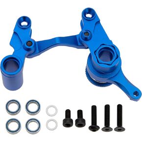 Meus Racing Aluminium Steering Bellcrank مجموعة ل Traxxas 1/10 Slash/Rustler/F-150 Raptor R/Hoss/Jato/Fiesta 4x4 ترقية #6845x (أسود)