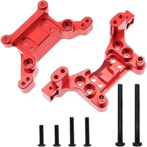 ترقيات الألومنيوم إكسسوارات استبدال متوافقة مع Hyper GO H16BM H16DR H16 MJX 16207 16208 16209 16210 1/16 RC Parts ، Red (مجموعة التوجيه)