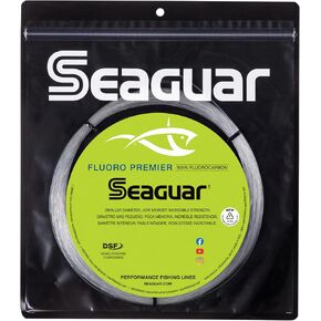 خط صيد Seaguar Fluoro Premier Big Game 100% فلوروكربون، قوة كسر 170 رطل، 110 ياردة، شفاف - 170FPC110 in Kuwait