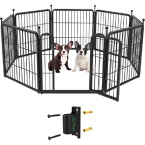 FXW 24 "H 8 لوحات Dog Pen & Black Sence to Wall