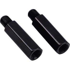 2 pcs M10 x 1.25 Mirror Risers Motorcycle Rear View Mirror Extenders 40mm Fit MT-09, CB1000R/ Grom MSX125 (Round) in Kuwait