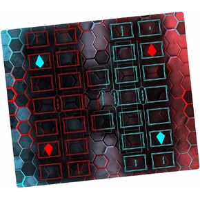 Hexagon - بالنسبة إلى Yugioh Playmat بواسطة Mad Hand - متوافق مع Yu -Gi -OH ، TCG - مناطق ميدانية ماجستير من اللاعبين ، حصيرة لعبة بطاقات ذات لاعبتين كبيرتين - Play Play Play Play Play Play Play Mat Arts.
